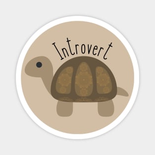 Introvert Tortoise Cute Magnet